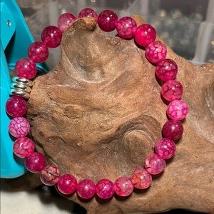 8mm fuchsia/magenta Dragon vein